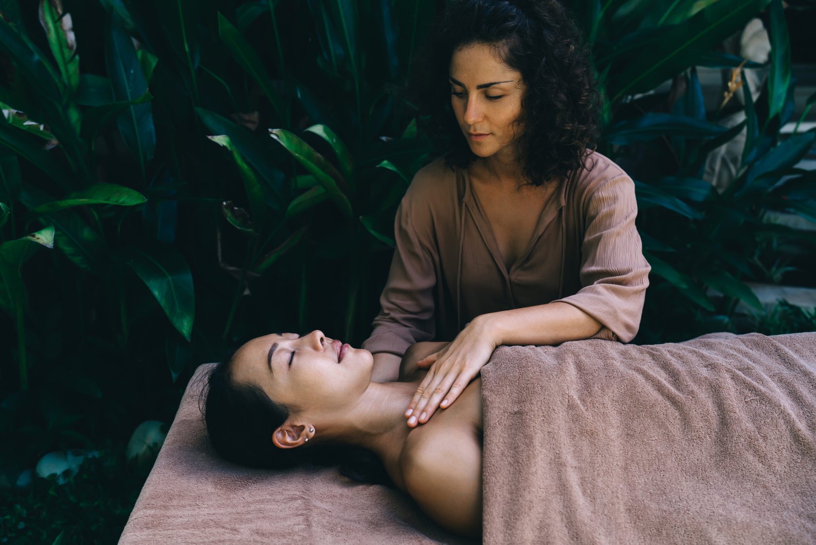 Indulging in a relaxing body care and spa massage treatment to rejuvenate and relieve stress